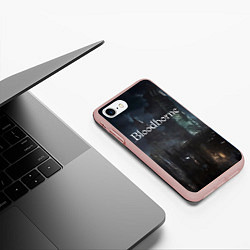 Чехол iPhone 7/8 матовый Bloodborne, цвет: 3D-светло-розовый — фото 2