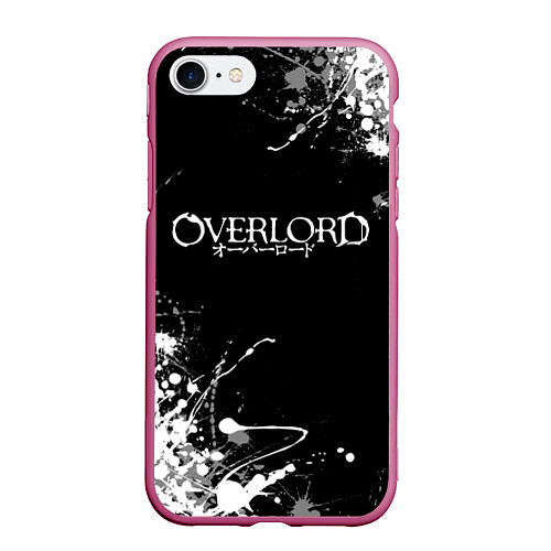 Чехол iPhone 7/8 матовый Overlord / 3D-Малиновый – фото 1