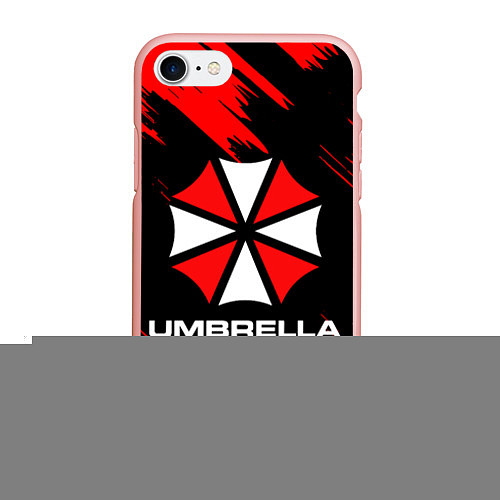 Чехол iPhone 7/8 матовый Umbrella Corporation / 3D-Светло-розовый – фото 1