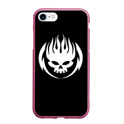 Чехол iPhone 7/8 матовый THE OFFSPRING, цвет: 3D-малиновый