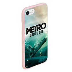 Чехол iPhone 7/8 матовый METRO EXODUS, цвет: 3D-светло-розовый — фото 2