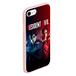 Чехол iPhone 7/8 матовый Resident Evil 2, цвет: 3D-светло-розовый — фото 2