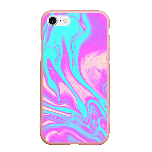 Чехол iPhone 7/8 матовый DIGITAL ART / 3D-Светло-розовый – фото 1