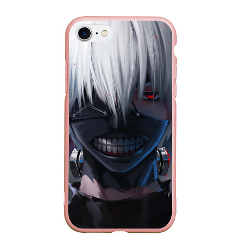 Чехол iPhone 7/8 матовый TOKYO GHOUL / 3D-Светло-розовый – фото 1