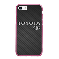 Чехол iPhone 7/8 матовый Toyota Carbon