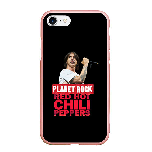 Чехол iPhone 7/8 матовый RHCP / 3D-Светло-розовый – фото 1