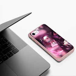 Чехол iPhone 7/8 матовый NEZUKO, цвет: 3D-светло-розовый — фото 2