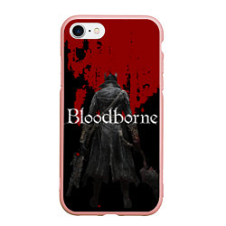 Чехол iPhone 7/8 матовый Bloodborne, цвет: 3D-светло-розовый