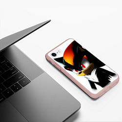 Чехол iPhone 7/8 матовый SHADOW, цвет: 3D-светло-розовый — фото 2
