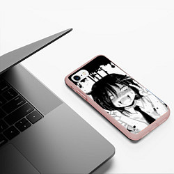 Чехол iPhone 7/8 матовый AHEGAO, цвет: 3D-светло-розовый — фото 2