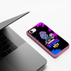 Чехол iPhone 7/8 матовый Brawl Stars TARA, цвет: 3D-малиновый — фото 2