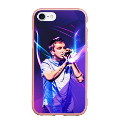 Чехол iPhone 7/8 матовый Тайлер Джозеф, цвет: 3D-светло-розовый