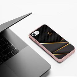 Чехол iPhone 7/8 матовый Assassins Creed, цвет: 3D-светло-розовый — фото 2