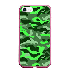 Чехол iPhone 7/8 матовый CAMOUFLAGE GREEN