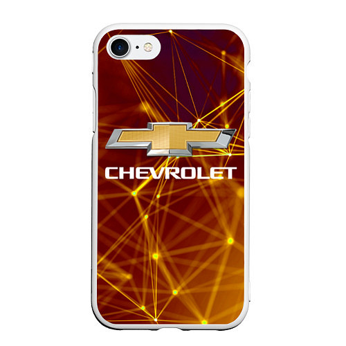 Чехол iPhone 7/8 матовый Chevrolet / 3D-Белый – фото 1