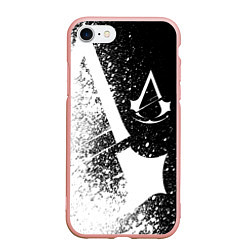 Чехол iPhone 7/8 матовый Assassin’s Creed 03, цвет: 3D-светло-розовый