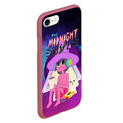 Чехол iPhone 7/8 матовый The Midnight Gospel, цвет: 3D-малиновый — фото 2