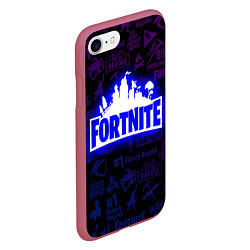 Чехол iPhone 7/8 матовый FORTNITE, цвет: 3D-малиновый — фото 2