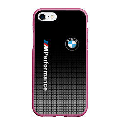 Чехол iPhone 7/8 матовый BMW M PERFORMANCE, цвет: 3D-малиновый