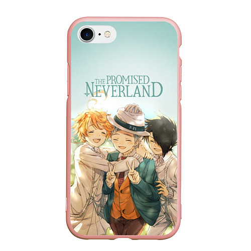 Чехол iPhone 7/8 матовый The Promised Neverland / 3D-Светло-розовый – фото 1
