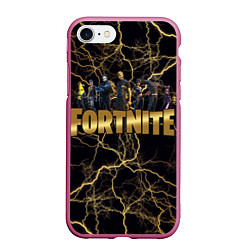 Чехол iPhone 7/8 матовый Fortnite Chapter 2, цвет: 3D-малиновый