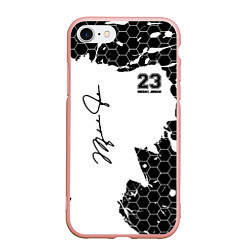Чехол iPhone 7/8 матовый Michael Jordan 23, цвет: 3D-светло-розовый