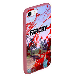 Чехол iPhone 7/8 матовый FARCRY, цвет: 3D-малиновый — фото 2