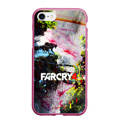Чехол iPhone 7/8 матовый FARCRY4, цвет: 3D-малиновый