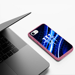 Чехол iPhone 7/8 матовый MONSTER ENERGY, цвет: 3D-малиновый — фото 2