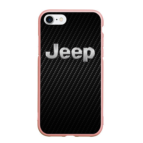 Чехол iPhone 7/8 матовый Jeep Z / 3D-Светло-розовый – фото 1