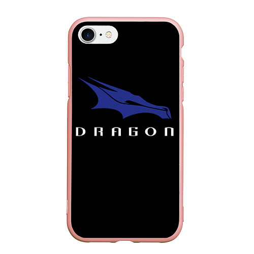 Чехол iPhone 7/8 матовый Crew Dragon / 3D-Светло-розовый – фото 1