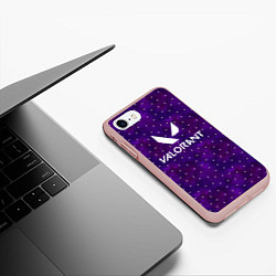 Чехол iPhone 7/8 матовый Valorant, цвет: 3D-светло-розовый — фото 2