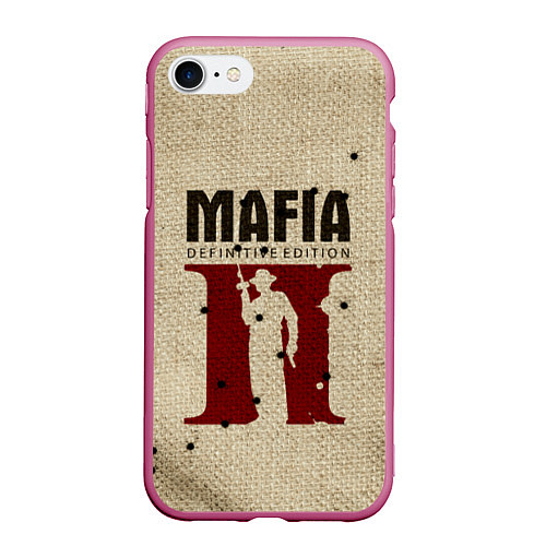 Чехол iPhone 7/8 матовый Mafia 2 / 3D-Малиновый – фото 1