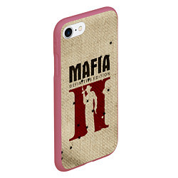 Чехол iPhone 7/8 матовый Mafia 2, цвет: 3D-малиновый — фото 2