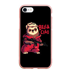 Чехол iPhone 7/8 матовый Bella Ciao, цвет: 3D-светло-розовый
