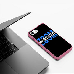 Чехол iPhone 7/8 матовый ZOOM, цвет: 3D-малиновый — фото 2