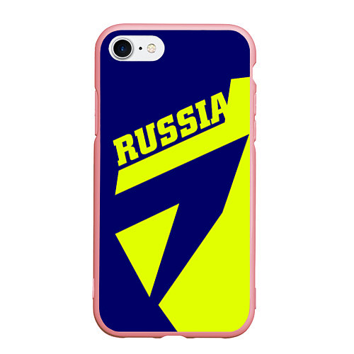 Чехол iPhone 7/8 матовый Russia / 3D-Баблгам – фото 1