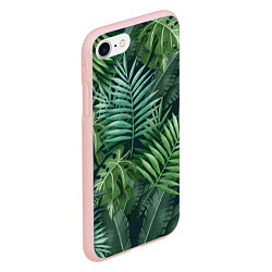 Чехол iPhone 7/8 матовый Тропики, цвет: 3D-светло-розовый — фото 2