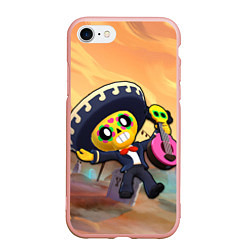 Чехол iPhone 7/8 матовый Brawl Stars Poco, цвет: 3D-светло-розовый