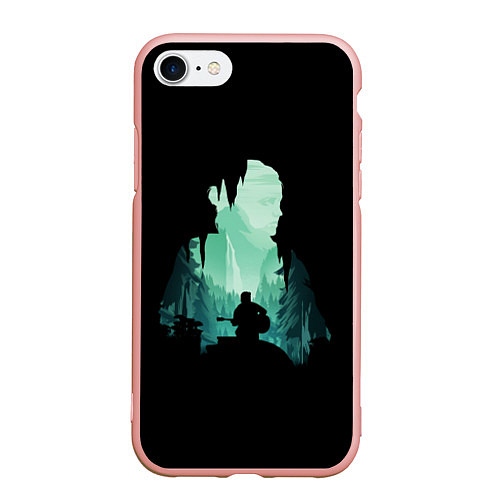 Чехол iPhone 7/8 матовый THE LAST OF US / 3D-Светло-розовый – фото 1