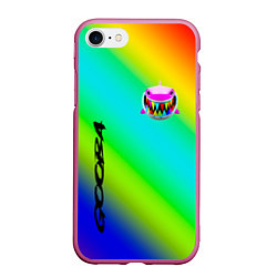 Чехол iPhone 7/8 матовый 6IX9INE, цвет: 3D-малиновый