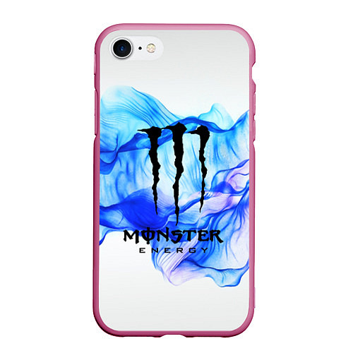 Чехол iPhone 7/8 матовый MONSTER ENERGY / 3D-Малиновый – фото 1