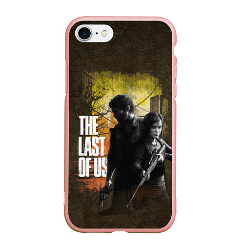 Чехол iPhone 7/8 матовый The last of us / 3D-Светло-розовый – фото 1