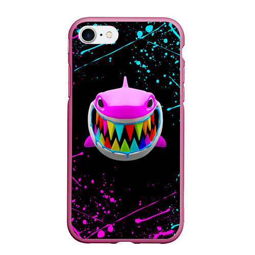 Чехол iPhone 7/8 матовый 6IX9INE 69 / 3D-Малиновый – фото 1