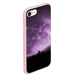 Чехол iPhone 7/8 матовый ВОЛКИ СОЗВЕЗДИЯ D, цвет: 3D-светло-розовый — фото 2