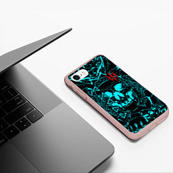 Чехол iPhone 7/8 матовый The Witcher, цвет: 3D-светло-розовый — фото 2