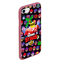 Чехол iPhone 7/8 матовый БРАВЛ СТАРС СПРАУТ SPROUT, цвет: 3D-малиновый — фото 2