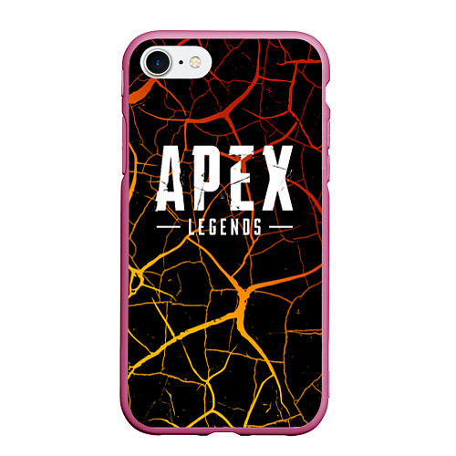 Чехол iPhone 7/8 матовый Apex Legends / 3D-Малиновый – фото 1