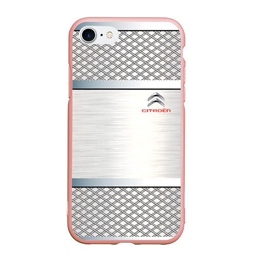 Чехол iPhone 7/8 матовый CITROEN / 3D-Светло-розовый – фото 1
