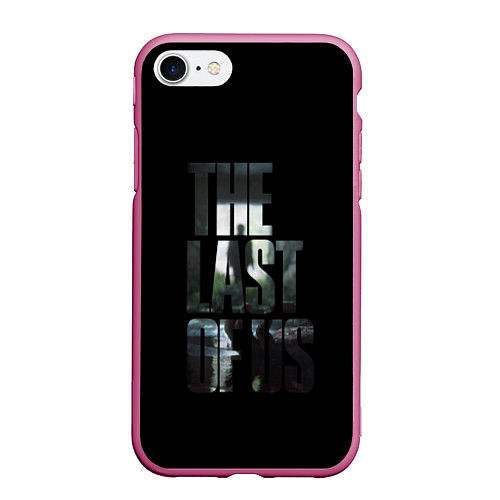 Чехол iPhone 7/8 матовый The Last of Us 2 / 3D-Малиновый – фото 1